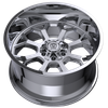 22" Edge Off Road 301C 22x12 6x135 6x5.5 (6x139.7) -44mm Chrome Plated Wheel Rim