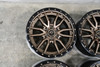 Set 4 Fuel D681 Rebel 17x9 6x120 Matte Bronze Black Bead Ring Wheels 17" 1mm Rim
