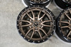 Set 4 Fuel D681 Rebel 17x9 6x5.5 Bronze Black Bead Ring Wheels 17" -12mm
