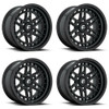 Set 4 Fuel D667 Nitro 17x9 6x5.5 Matte Black Wheels 17" 1mm Rims