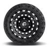 Set 4 17" Fuel D633 Zephyr 17x9 5x5 Matte Black Wheels -12mm For Jeep Truck Rims