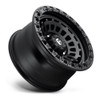 Set 4 17" Fuel D633 Zephyr 17x9 5x5 Matte Black Wheels -12mm For Jeep Truck Rims