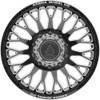 24" Arena A121 Dually Monarch 24x8.25 8x200 105mm Front Gloss Black Milled Wheel