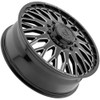 22" Arena A121 Dually Monarch 22x8.25 10x225 105mm Gloss Black Milled Front Rim