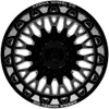 22" Arena A121 Dually Monarch 22x8.25 8x210 -220mm Rear Gloss Black Milled Wheel