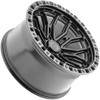 20" Arena A120 Terra 20x10 6x135 -18mm Wheel Gloss Black Machined DDT Lip Rim