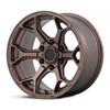 Set 4 17" Fuel FC903 Splicer 17x9 6x5.5 1mm Burnt Bronze Offroad Truck SUV Rims Wheels
