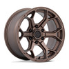 Set 4 17" Fuel FC903 Splicer 17x8.5 6x5.5 25mm Burnt Bronze Wheels Truck SUV Rims