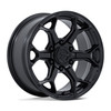 Set 4 17" Fuel FC903 Splicer  17x9 6x5.5 -12mm Blackout Wheels Offroad Truck Rims