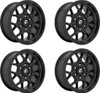 Set 4 Fuel D670 Tech 20x10 5x5 Matte Black Wheels 20" -18mm Rims