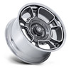 22" US Mag UC147 Flagstaff 22x9 5x5 0mm Anthracite W/ Mach-Face & Chr-Lip Rim
