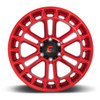 Set 4 Fuel D719 Heater 17x9 6x5.5 Candy Red Machined Wheels 17" -12mm Rims