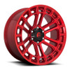 Set 4 Fuel D719 Heater 17x9 6x5.5 Candy Red Machined Wheels 17" -12mm Rims