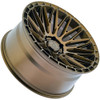 Set 4 20" Arena A118 Karma 20x9 6x5.5 1mm Smoked Bronze Offroad Truck SUV Wheels Rims