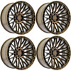 Set 4 20" Arena A118 Karma 20x9 5x5 (5x127) 1mm Smoked Bronze Offroad Truck Rims Wheels