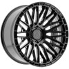22" Arena A118 Karma 22x10 5x5 (5x127) -18mm Gloss Black Offroad For Jeep Wheel Rim