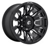 Set 4 Fuel D673 Blitz 20x10 5x5.5 Gloss Black Milled Wheels 20" -18mm Rims