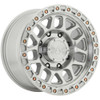 Set 4 17" Arena A119 Boost 17x9 8x6.5 0mm Gloss Silver Machined Offroad Wheels