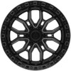 Set 4 20" Arena A120 Terra 20x9 6x5.5 0mm Satin Black Gloss Black Lip Truck Rims SUV Wheels
