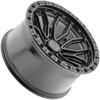 20" Arena A120 Terra 20x9 6x135 0mm Satin Black Gloss Black Lip Truck SUV Wheel Rim