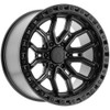 20" Arena A120 Terra 20x10 6x5.5 -18mm Satin Black Gloss Black Lip Truck SUV Rim Wheel