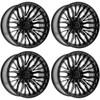 Set 4 22" Arena A122 Phantom 22x10 6x135 -18mm Gloss Black Wheels Truck SUV Rims