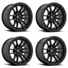 Set 4 Fuel D679 Rebel 20x9 5x5.5 Matte Black Wheels 20" 1mm Rims