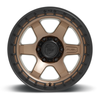 Set 4 Fuel D751 Block 17x9 6x135 Bronze With Black Ring Wheels 17" -12mm
