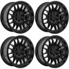 Set 4 20" Arena A126 Javelin 20x10 5x5 -18mm Gloss Black Offroad Truck Wheels