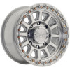 Set 4 17" Arena A128 Enduro 17x9 8x170 0mm Gloss Silver Machined Truck Wheels