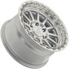 Set 4 17" Arena A128 Enduro 17x9 6x5.5 0mm Gloss Silver Machined Truck SUV Rims Offroad Wheels