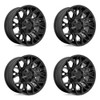 Set 4 22" Fuel D772 Twitch 22x12 8x6.5 Blackout Wheels -44mm Lifted Truck Rims Set 4 22" Fuel D772 Twitch 22x12 8x6.5 Blackout Wheels -44mm Lifted Truck Rims