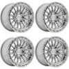 Set 4 17" Arena A130 Podium 17x9 5x5 0mm Gloss Silver Machined Wheels Truck Rims Offroad