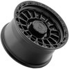 Set 4 17" Arena A130 Podium 17x9 8x170 0mm Satin Black Gloss Black Lip Wheels