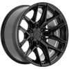 Set 4 20" Arena A131 Sparta 20x10 6x5.5 -18mm Gloss Black Wheels Truck SUV Rims Lifted Offroad