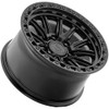 17" Arena A132 Blitz 17x9 6x5.5 0mm Satin Black Gloss Black Lip Wheel Truck Rim Offroad SUV