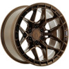 Set 4 20" Arena A133 Rampage 20x9 6x135 0mm Smoked Bronze Wheels Truck SUV Rims Offroad