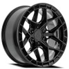 20" Arena A133 Rampage 20x10 6x5.5 (6x139.7) -18mm Gloss Black Wheel Offroad Rim Lifted Truck SUV