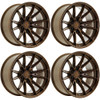 Set 4 20" Arena A134 Vortex 20x10 6x5.5 -18mm Smoked Bronze Wheels Offroad Rims Lifted Truck SUV