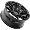 Set 4 22" Arena A138 Lusso 22x9.5 6x135 3mm Gloss Black Wheels Truck SUV Rims