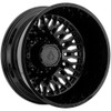 22" Arena A129 Dually Valkyrie 22x8.25 8x200 -220mm Rear Truck Gloss Black Wheel Offroad Rim