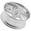 24" Dazz D105 Bussin 24x9 5x4.75 0mm Silver Brushed Chromed Stainless Steel Lip Wheel Premium Car Street Rim