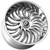 24" Dazz D103 Heat 24x10 5x4.75 0mm Silver Brushed Chromed Stainless Steel Lip Rim Premium Car Street Wheel