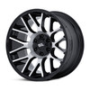 Set 4 20" Moto Metal MO816 Overlook 20x10 8x6.5 -18mm Gloss Black Machined Rims Lifted Offroad Truck Wheels