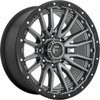 Set 4 Fuel D680 Rebel 22x10 6x5.5 Gunmetal Black Bead Ring Wheels 22" -13mm Rims