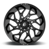 Set 4 Fuel UTV D741 Runner 22x7 4x137 Gloss Black Milled Wheels 22" 0mm Rims