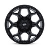 17" Moto Metal MO815 Dux 17x8.5 6x135 6x5.5 0mm Gloss Black Wheel Truck SUV Rim Offroad
