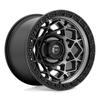 Set 4 15" Fuel UTV D784 Unit UTV 15x10 4x137 Gunmetal Black Ring Wheels 0mm Rims