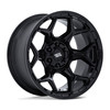 Set 4 17" Moto Metal MO815 Dux 17x8.5 5x4.5 5x5 12mm Gloss Black Offroad Wheels Truck SUV Rims