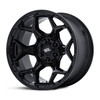 Set 4 20" Moto Metal MO815 Dux 20x10 6x135 6x5.5 -18mm Gloss Black Offroad Rims Lifted Truck SUV Rims